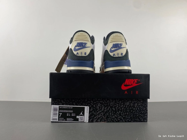 A Air Jordan 3 Blue SP Maniere x Diffused Ma OG HV8571-100 0717